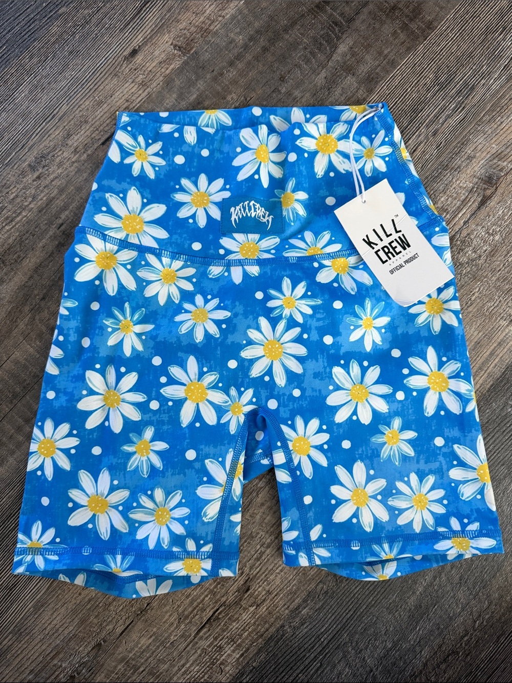 KILL CREW  Blue Daisy Athletic Shorts
